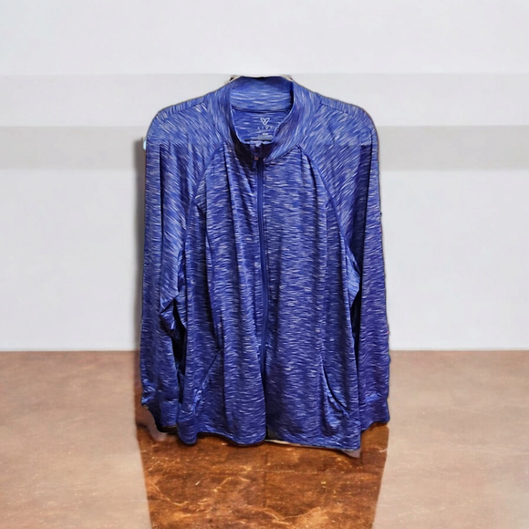 Women's Livi Active Jacket by Lane Bryant 26/28 Blue White - Picture 6 of 9